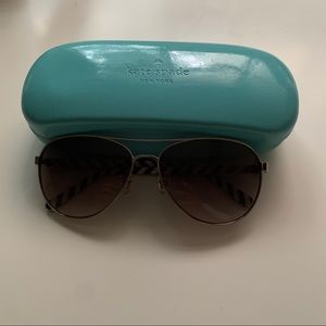 Kate Spade Aviator Sunglasses with Case